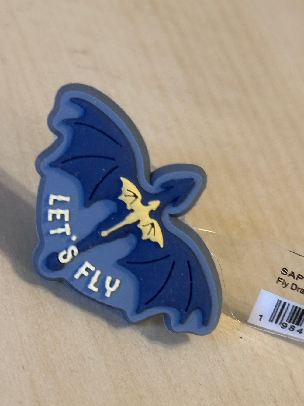 NEW CROCS Dragon Fourth Wing Jibbitz Shoe Charm Fly LET'S FLY Andarna Yarros